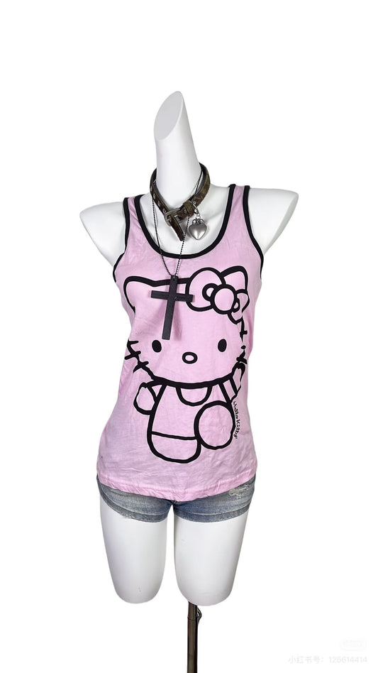 Hello Kitty Print Camisole Tank Top