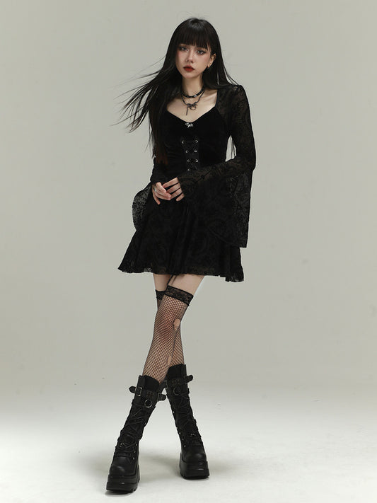 Laced Mini Dress