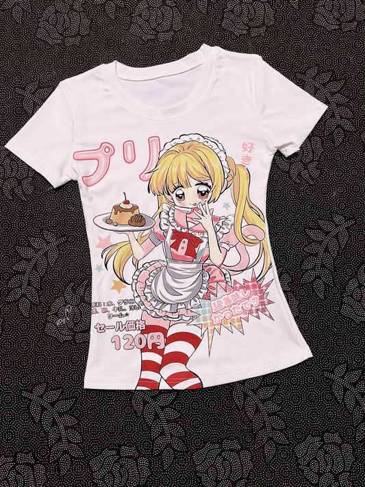 Y2K Japanese 2D Hot Girl Top