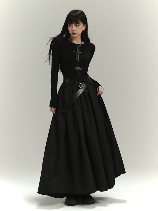 Back Open Long Dress