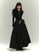 Gothic Open Back Maxi Dress