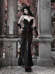 Scarlet Velvet Glitter Mermaid Dress