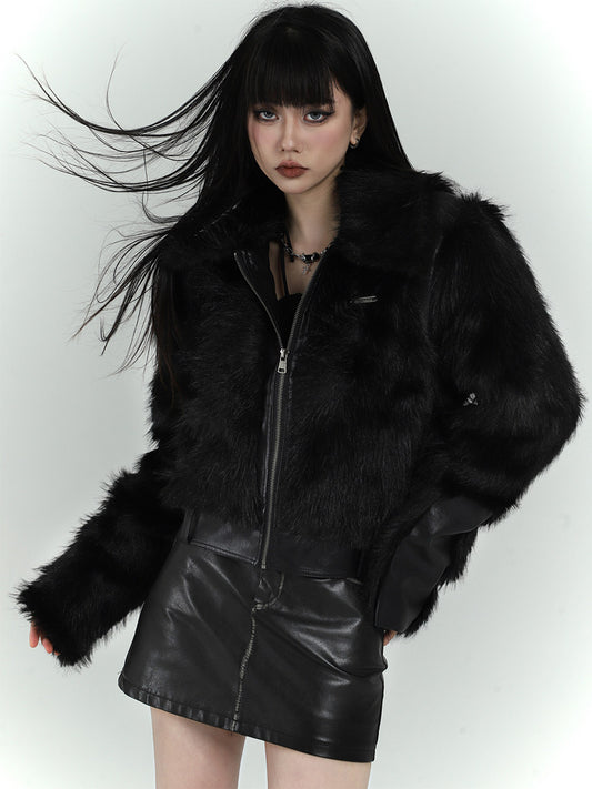 Black Faux Fur