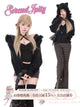 Black Velvet Plush 4-Piece Set