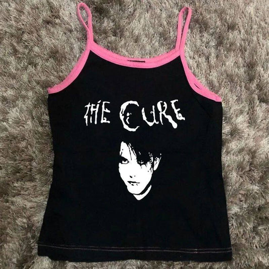 The Cure - Y2K Sleeveless Graphic Cami