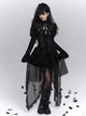 Dark Cross Corset Strapless Top