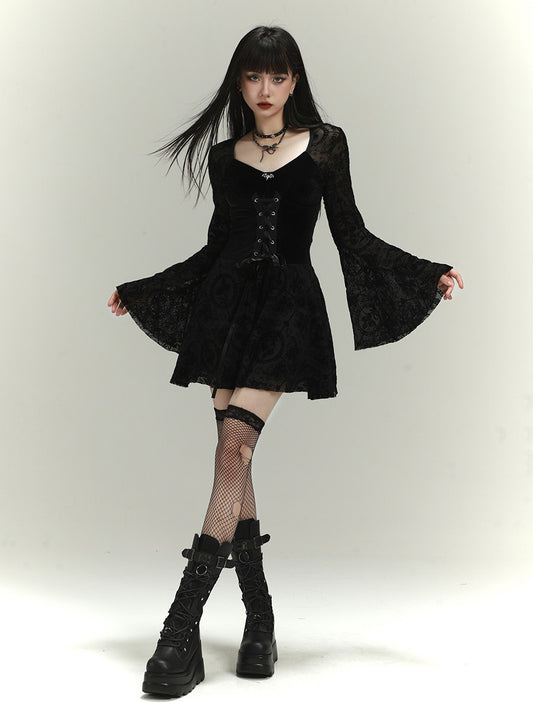 Laced Mini Dress