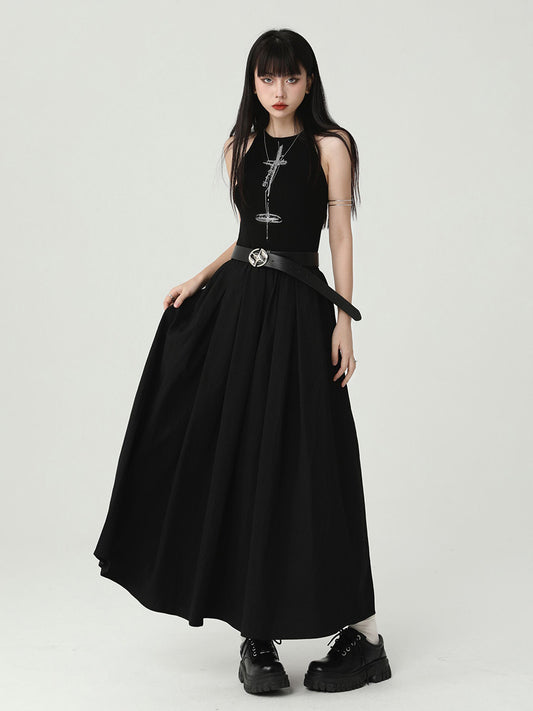 Black Backless Dress