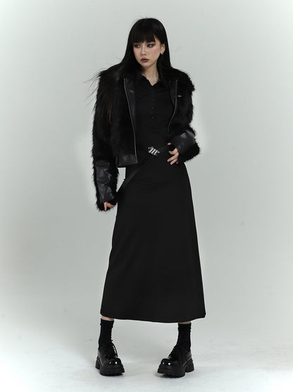 Black Faux Fur