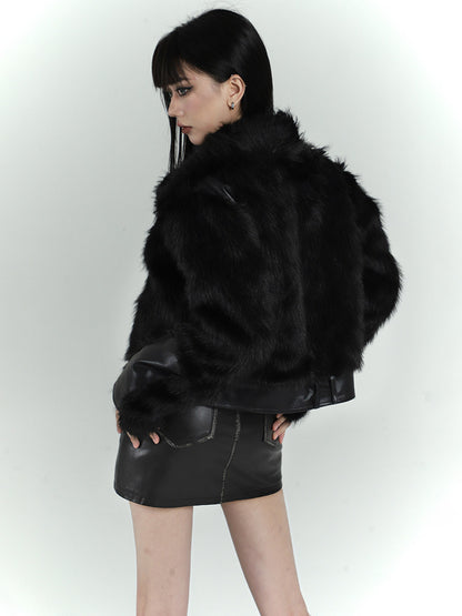 Black Faux Fur