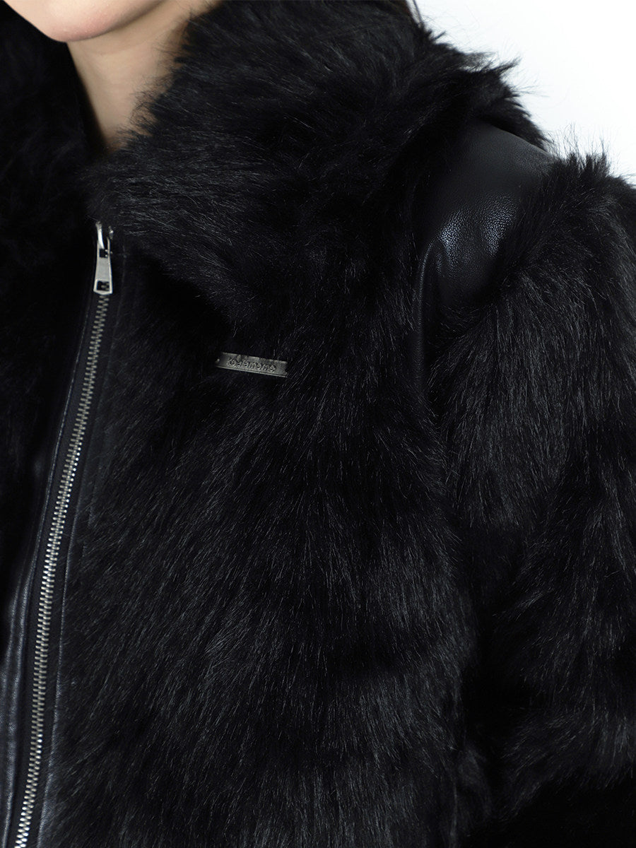 Black Faux Fur