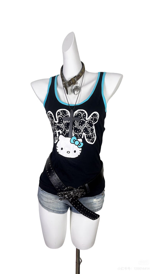 Hello Kitty Print Camisole Tank Top
