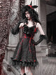 Dark Fantasy Bow Slip Dress