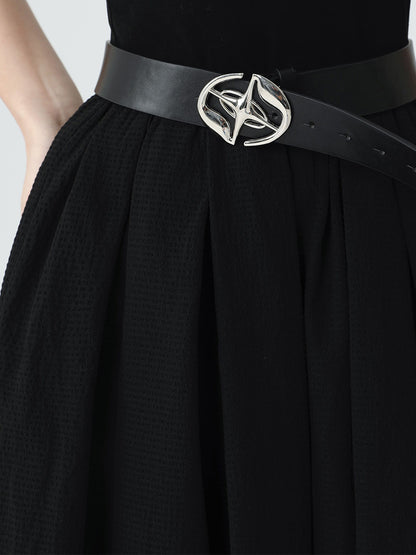 Black Backless Gothic Slip Dress